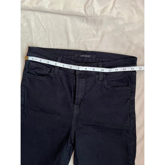 J Brand Ruby High Rise Crop Black Skinny Jeans - Picture 6 of 8